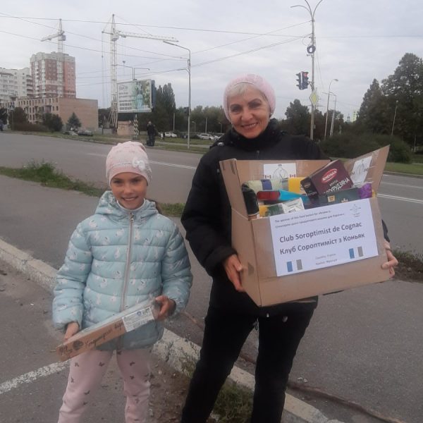 The Club Soroptimist from Cognac is helping refugee families from the Kharkiv region